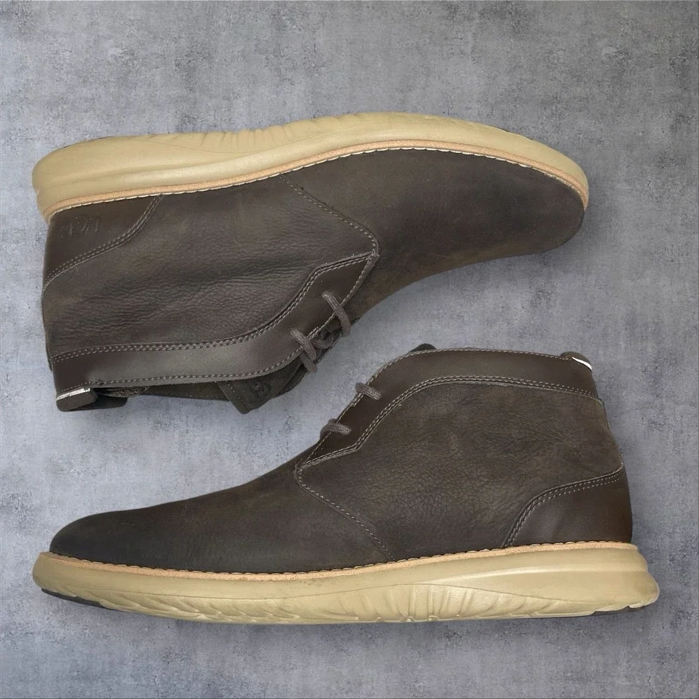 Ugg Union Chukka Brown Suede Leather Boots Mens 10‎ Waterproof Treadlite Comfort